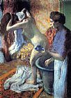 Edgar Degas Breakfast after the Bath II painting
